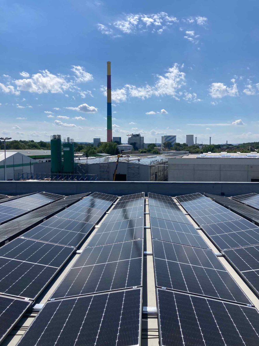 Solaranlage mit Esse