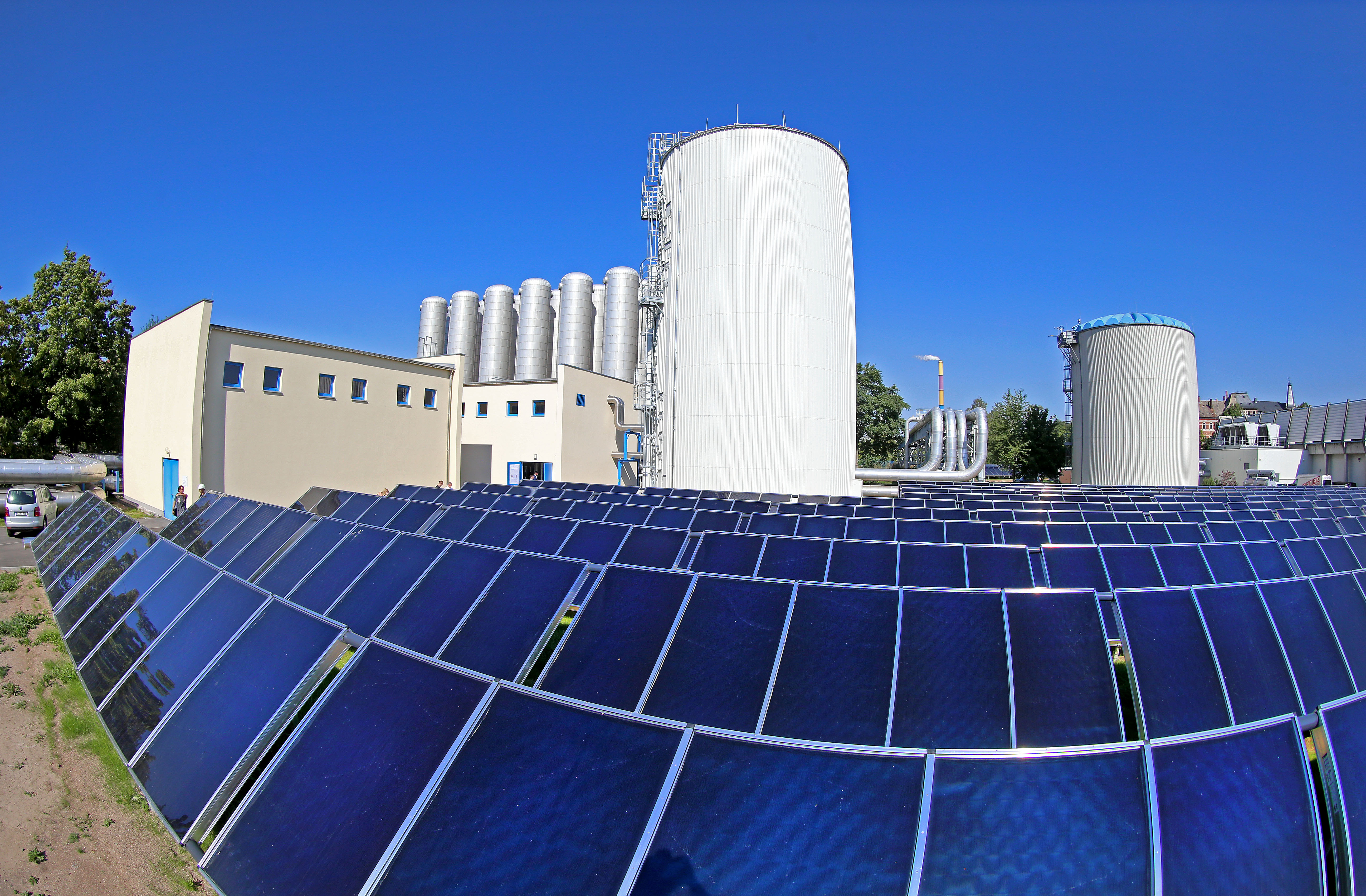 Solarthermieanlage in Chemnitz