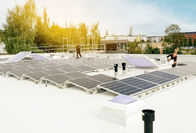 Solaranlage auf Dach