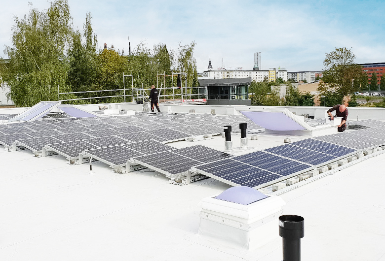 Solaranlage auf Dach