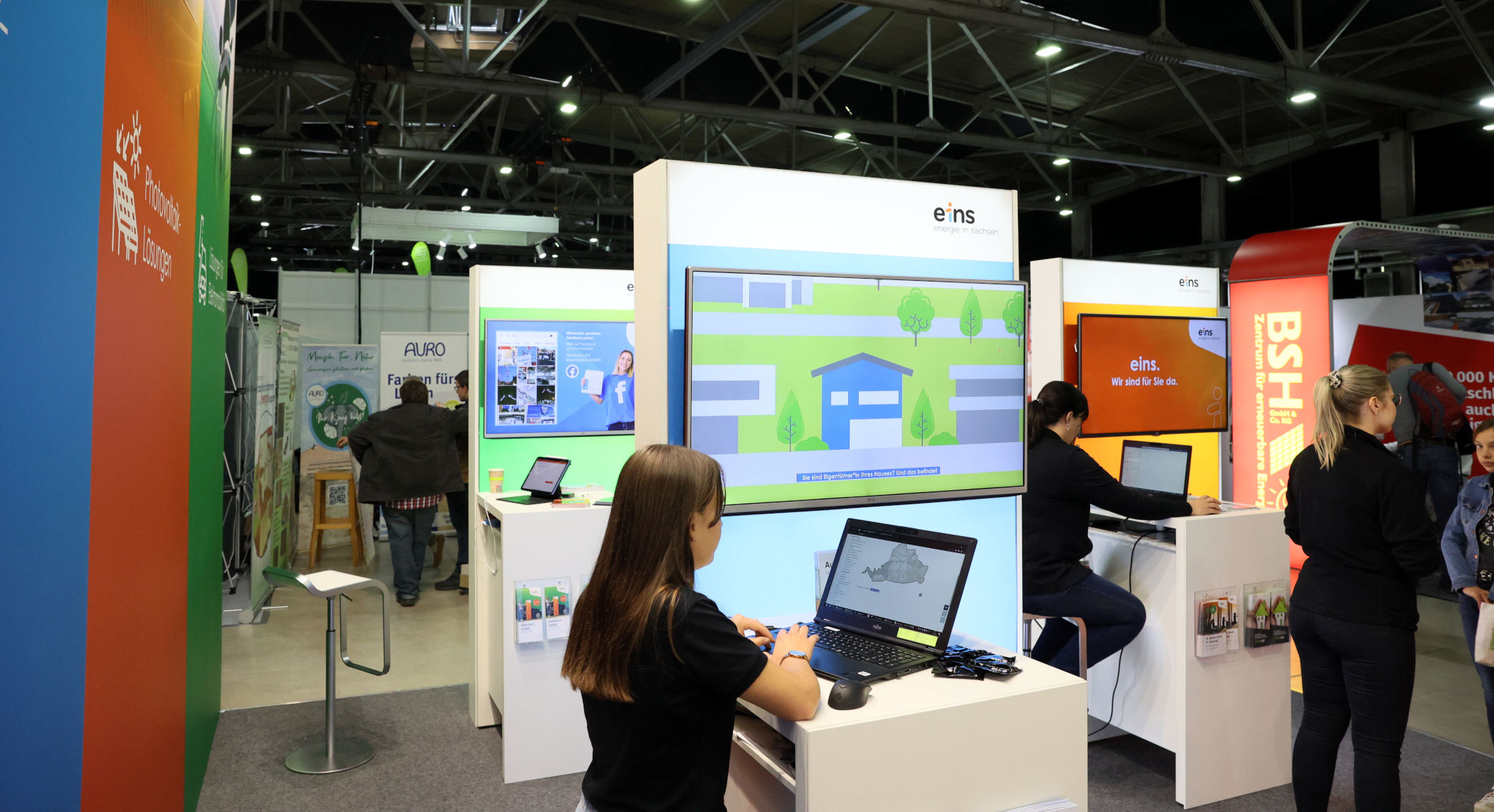 eins-Messestand ImmoBau-Messe 2023