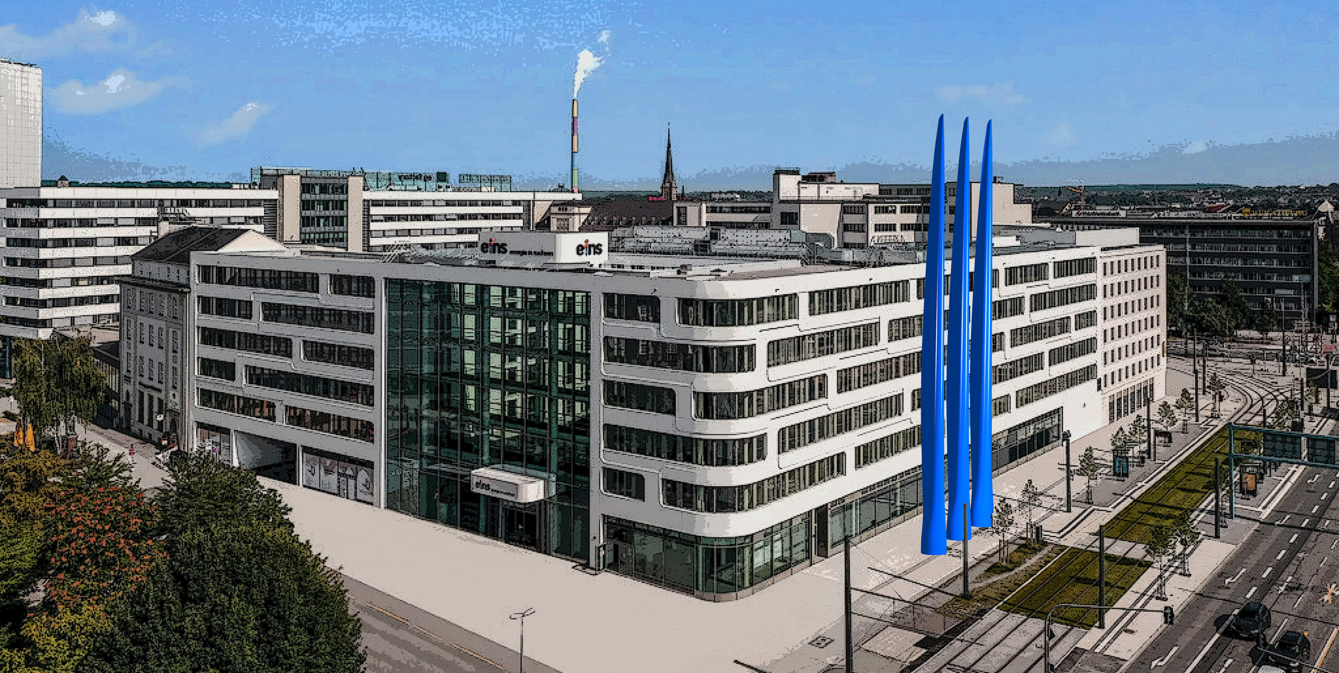 Hauptfirmensitz- - Luftaufnahme