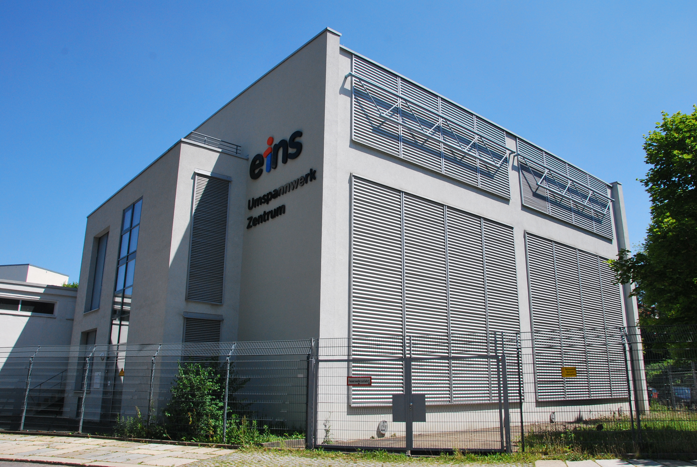 Außenansicht des eins Umspannwerks Zentrum